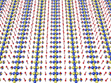 Visualising electron-pair crystals in a conducting quantum spin liquid