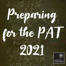 curly white writing on a blackboard that reads 'Preparing for the PAT 2021'