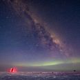 The IceCube Laboratory at the South Pole and the aurora australis